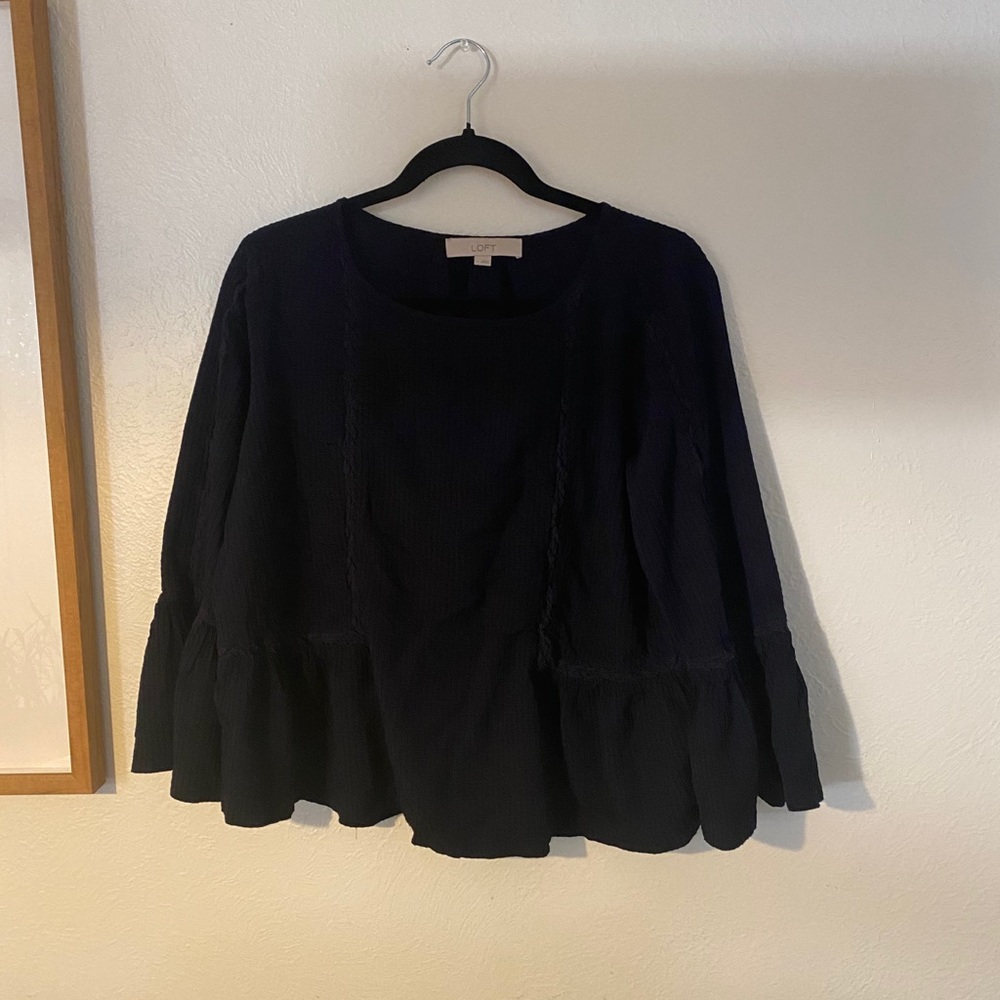 Loft Navy blouse